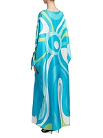 Very Vivara Printed Silk Twill Kaftan