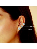 14K Gold & Round Lab-Grown Diamond Stud Earrings