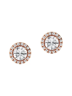 14K Gold & 0.64-3.51 TCW Lab-Grown Diamond Halo Stud Earrings