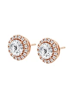 14K Gold & 0.64-3.51 TCW Lab-Grown Diamond Halo Stud Earrings