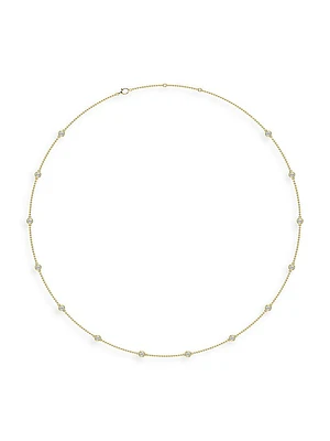 14K Yellow Gold & Lab-Grown 7-Diamond Station Necklace/0.70-2.10 TCW