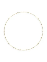 14K Gold & Lab-Grown 7-Diamond Station Necklace/0.70-2.10 TCW