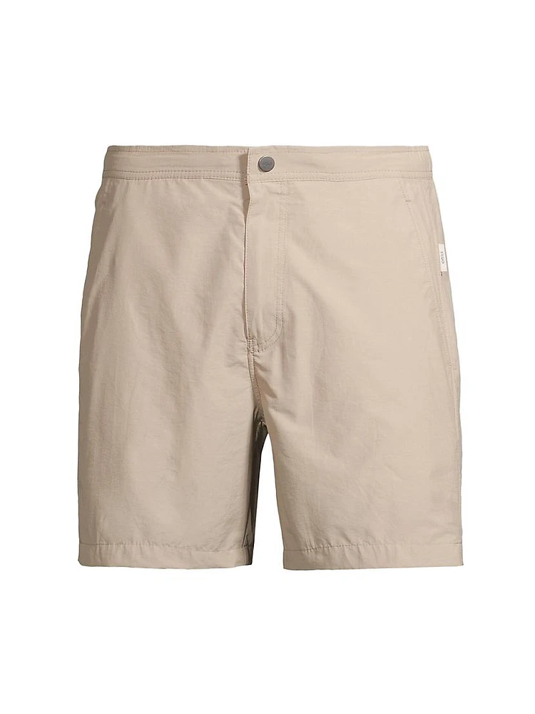 Calder 6E Cotton-Blend Swim Shorts