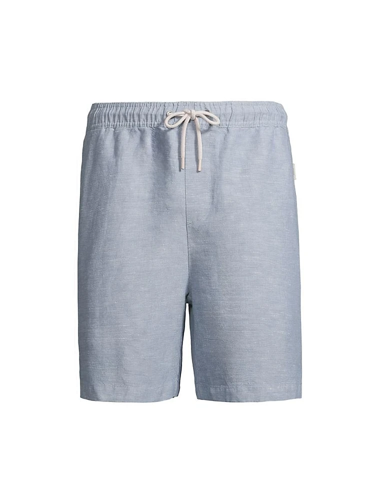 Air Linen-Blend Drawstring Shorts