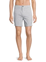 Calder Seersucker Flat Front Shorts