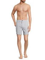 Calder Seersucker Flat Front Shorts