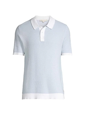 Cotton Knit Polo Shirt