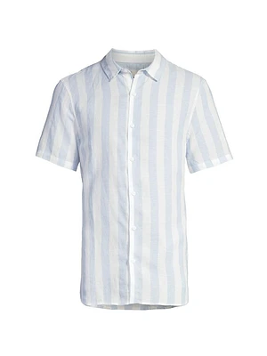 Jack Air Striped Linen-Blend Shirt