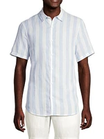 Jack Air Striped Linen-Blend Shirt