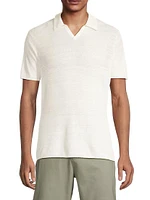 Johnny Linen Short-Sleeve Polo Shirt