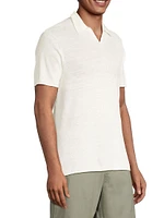 Johnny Linen Short-Sleeve Polo Shirt