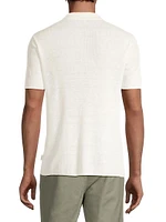 Johnny Linen Short-Sleeve Polo Shirt