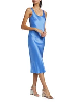 Sydney Satin Bias Midi-Dress