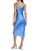 Sydney Satin Bias Midi-Dress