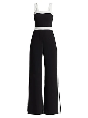 Jessel Contrast Wide-Leg Jumpsuit