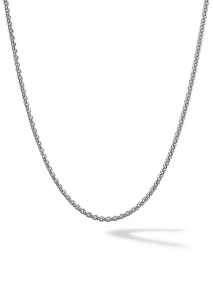 Box Chain Necklace Platinum