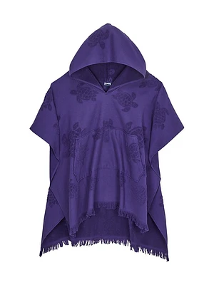 Turtle Jacquard Hooded Caftan