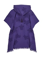 Turtle Jacquard Hooded Caftan