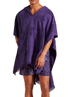 Turtle Jacquard Hooded Caftan