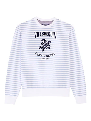 Turtle Striped Fleece Sweatshirt