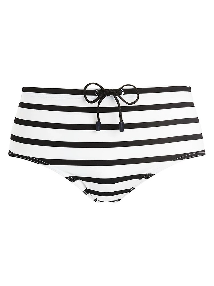 Striped Swim Briefs