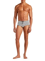 Striped Swim Briefs