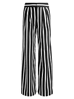 Pompey Striped Wide-Leg Pants