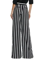 Pompey Striped Wide-Leg Pants