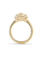 Chatelaine Pavé Bezel Ring 18K Yellow Gold