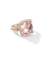 Chatelaine Pavé Bezel Ring 18K Rose Gold