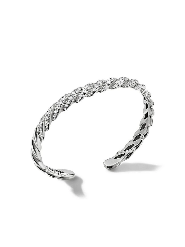 Pavéflex Bracelet 18K White Gold