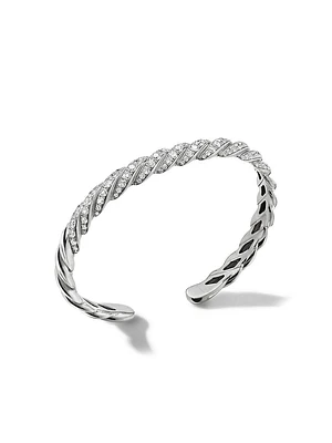 Pavéflex Bracelet 18K White Gold