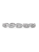 Stax Chain Link Bracelet in 18K White Gold