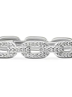 Stax Chain Link Bracelet in 18K White Gold