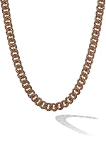 Curb Chain Necklace 18K Rose Gold