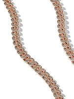 Curb Chain Necklace in 18K Rose Gold