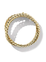 Sculpted Cable Triple Wrap Bracelet in 18K Yellow Gold, 8.5MM