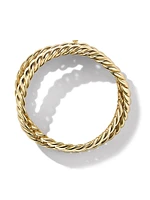 Sculpted Cable Triple Wrap Bracelet 18K Yellow Gold, 8.5MM