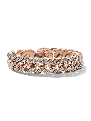 Curb Chain Bracelet in 18K Rose Gold