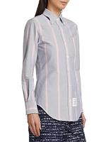 Striped Cotton Oxford Button-Down