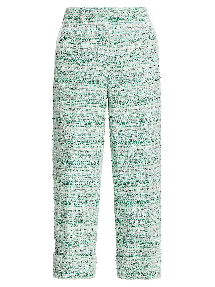 Sack Tweed Cropped Trousers