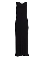 Yule Cotton Rib-Knit Maxi Dress