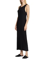 Yule Cotton Rib-Knit Maxi Dress