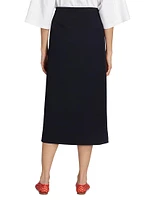 Kavi Wool Wrap Midi-Skirt