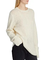 Gersten Cashmere Open-Knit Sweater