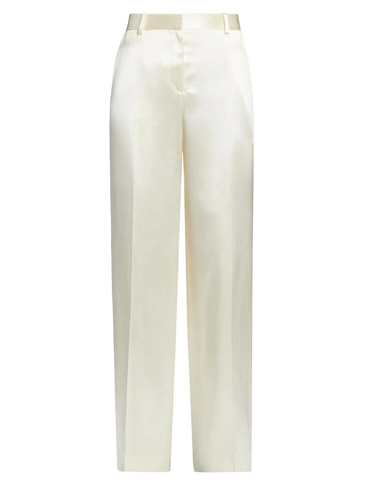 Encore Satin Wide-Leg Trousers