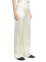 Encore Satin Wide-Leg Trousers