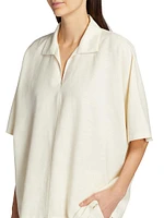 Wen Wool, Silk & Linen-Blend Top