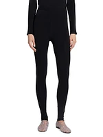 Clizia Zip-Hem Leggings