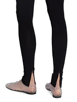 Clizia Zip-Hem Leggings